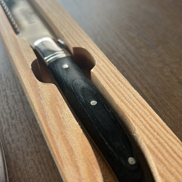 Laguiole Stainless Steel and Marble Utensil Set - Picture 2 of 5